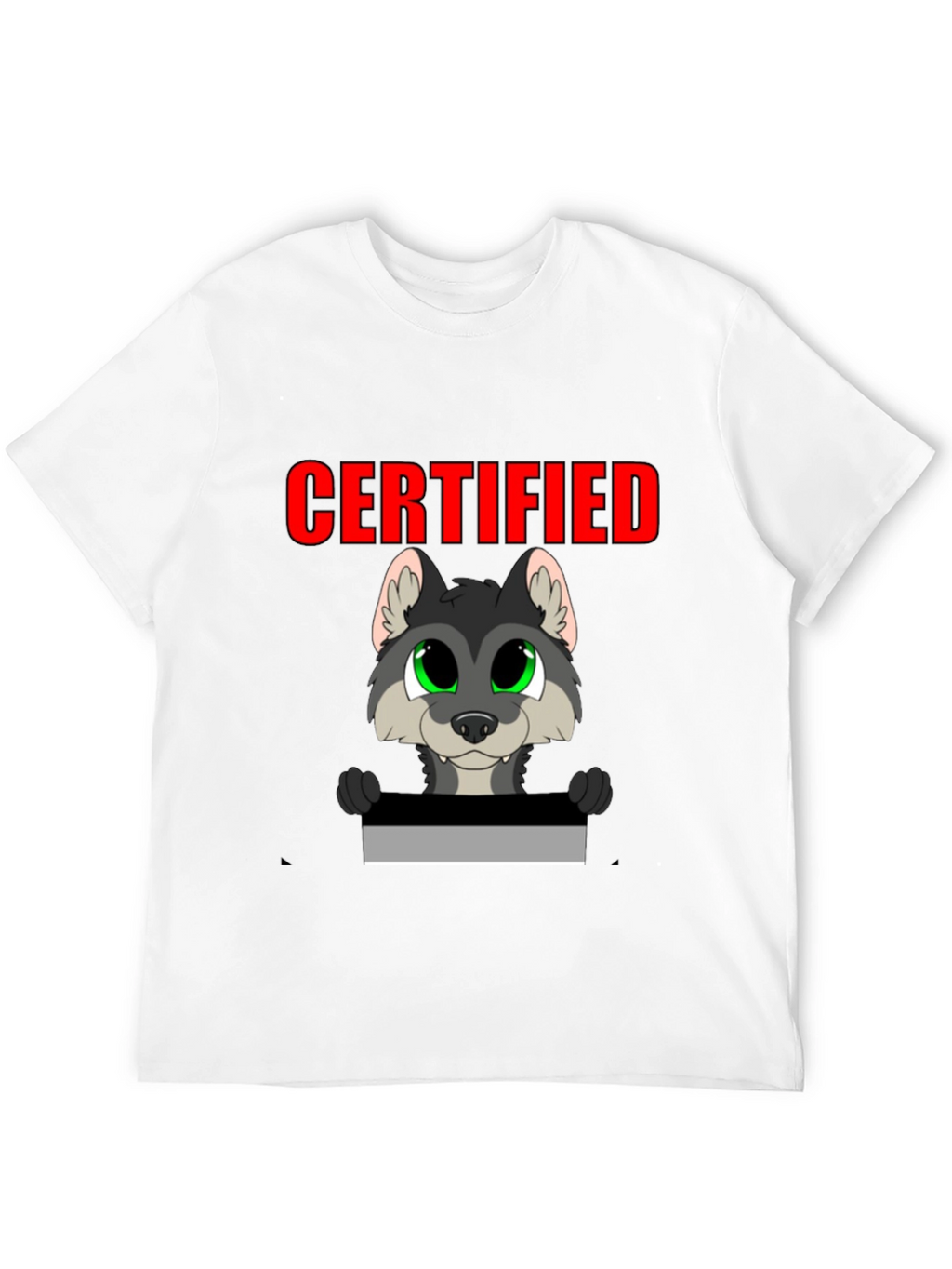 Certified Wolf Graphic T-Shirt - Black