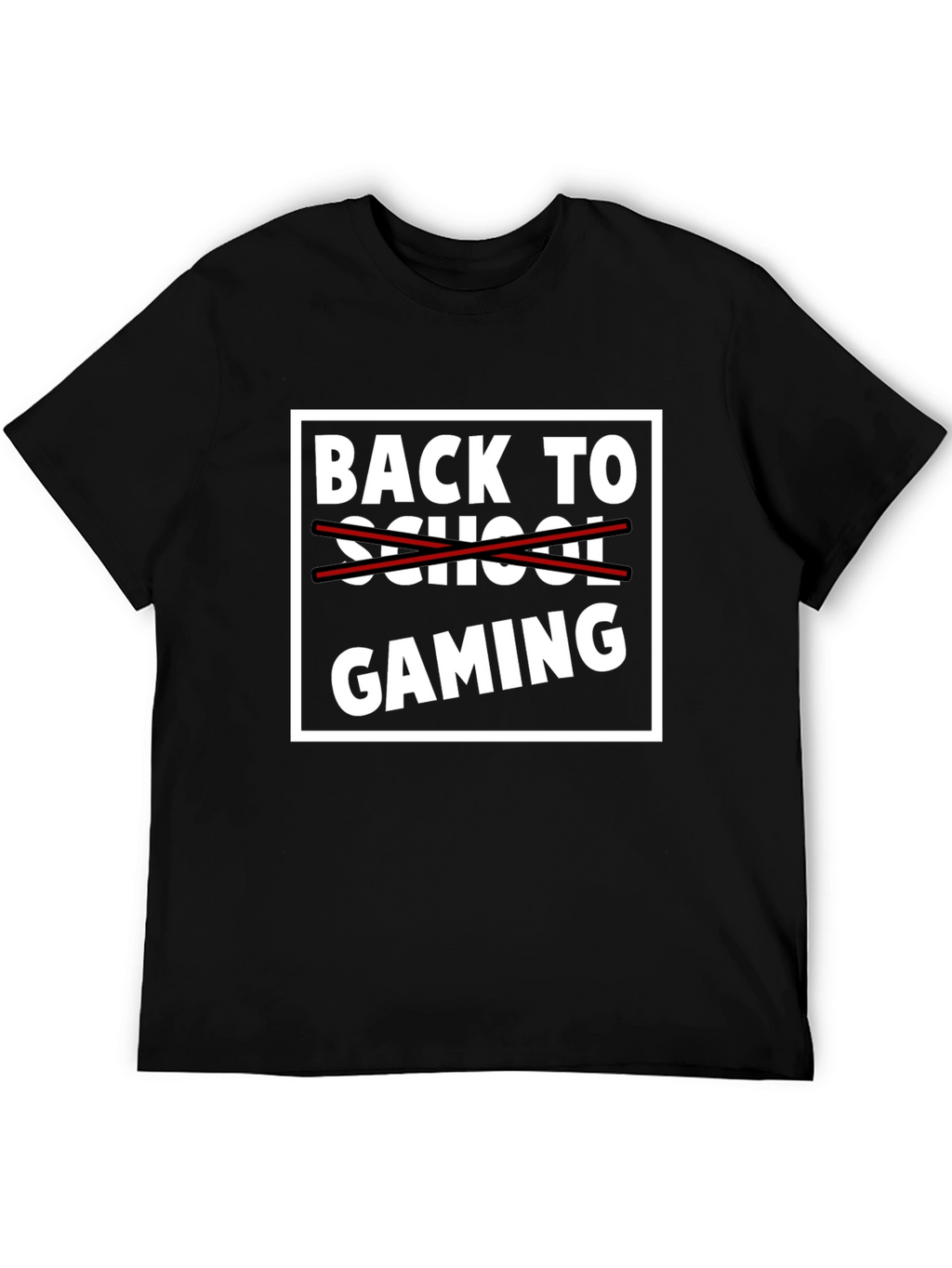 Back to Gaming T-Shirt - Black Graphic Tee