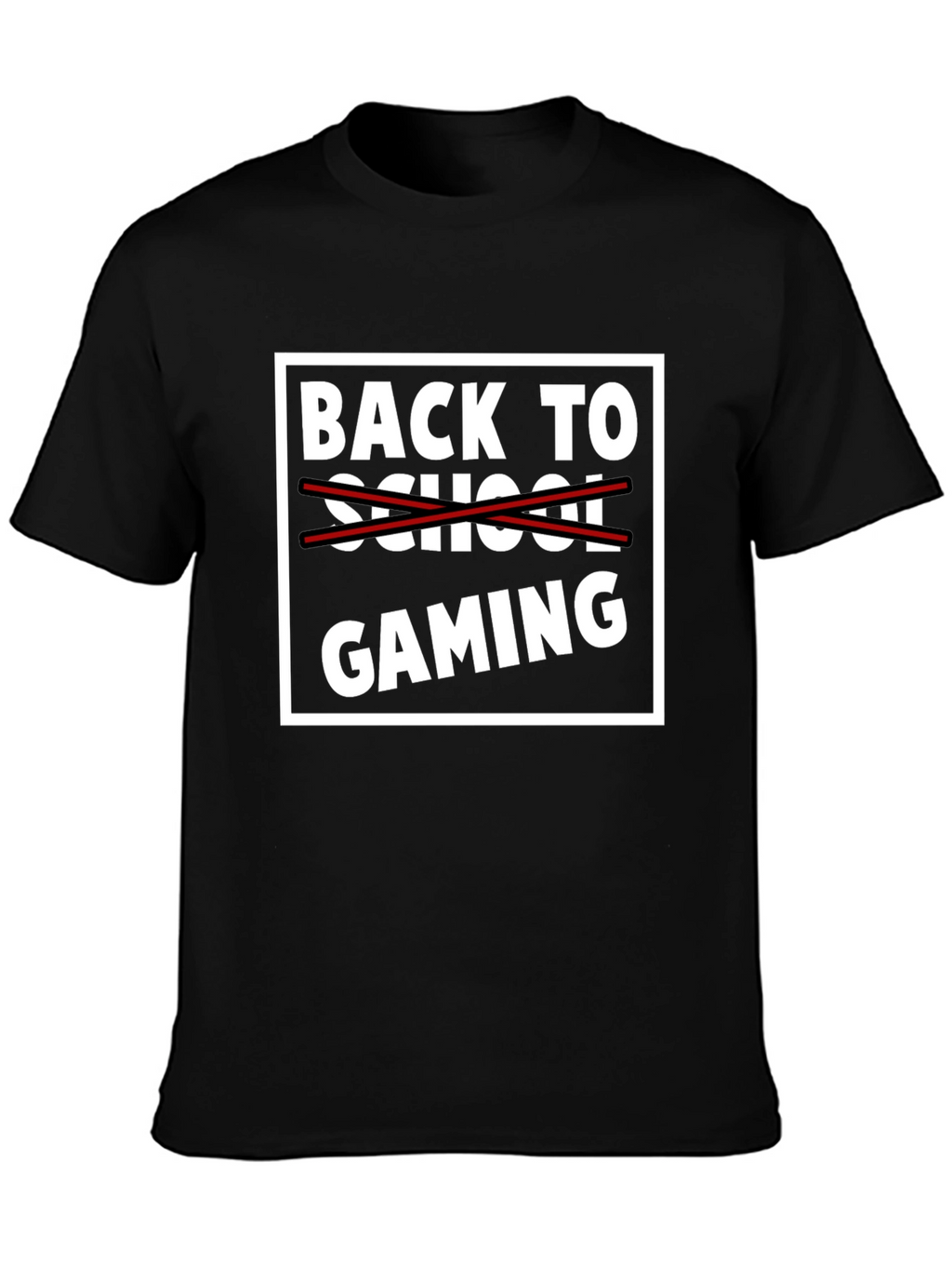 Back to Gaming T-Shirt - Black Graphic Tee