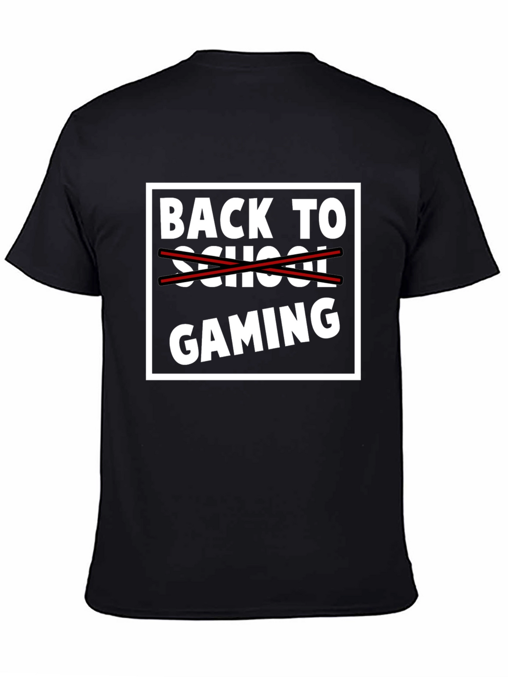 Back to Gaming T-Shirt - Black Graphic Tee