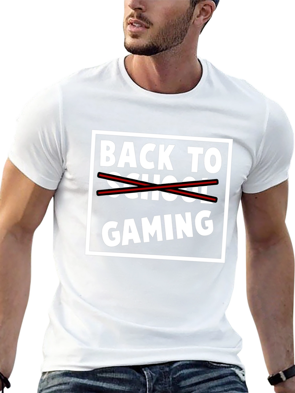 Back to Gaming T-Shirt - Black Graphic Tee