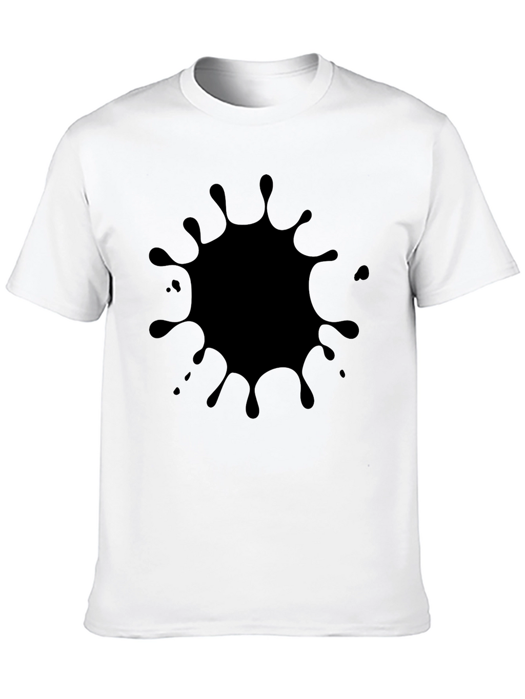 Black Splatter Graphic Tee - Modern Casual Style