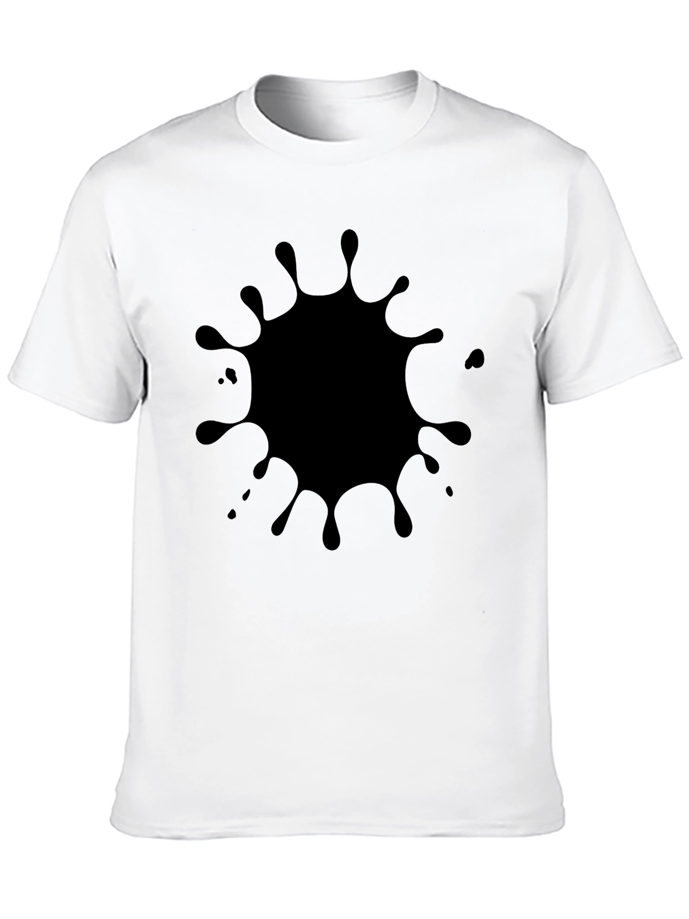 Black Splatter Graphic Tee - Modern Casual Style