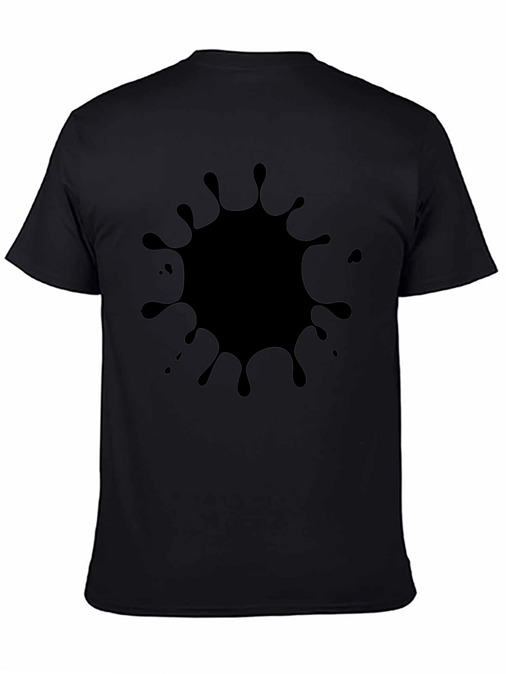 Black Splatter Graphic Tee - Modern Casual Style