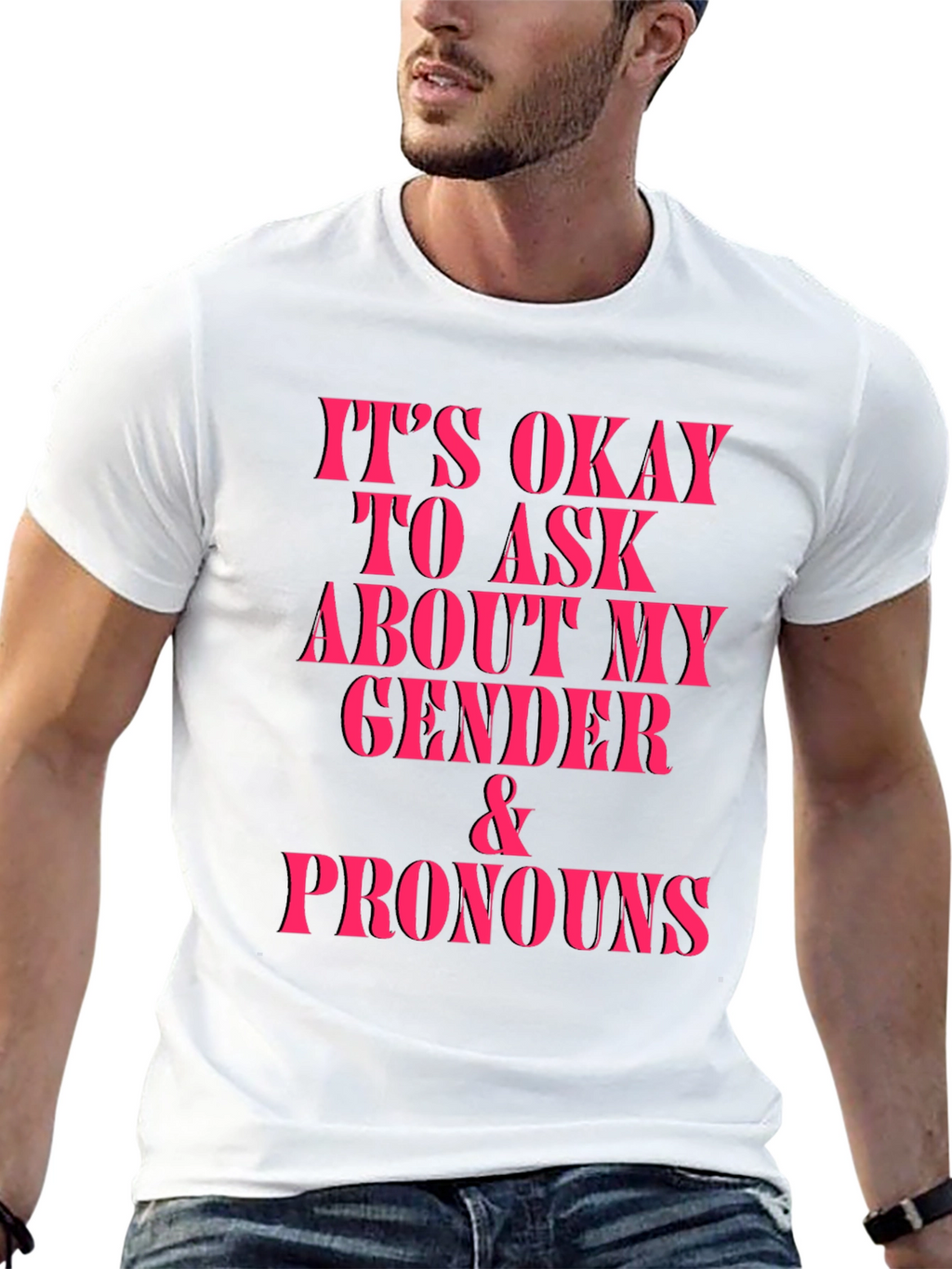 Gender & Pronouns Okay to Ask Graphic Tee
