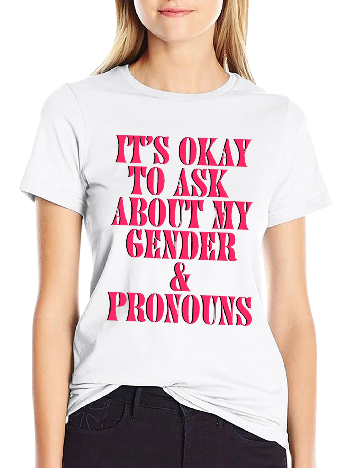 Gender & Pronouns Okay to Ask Graphic Tee