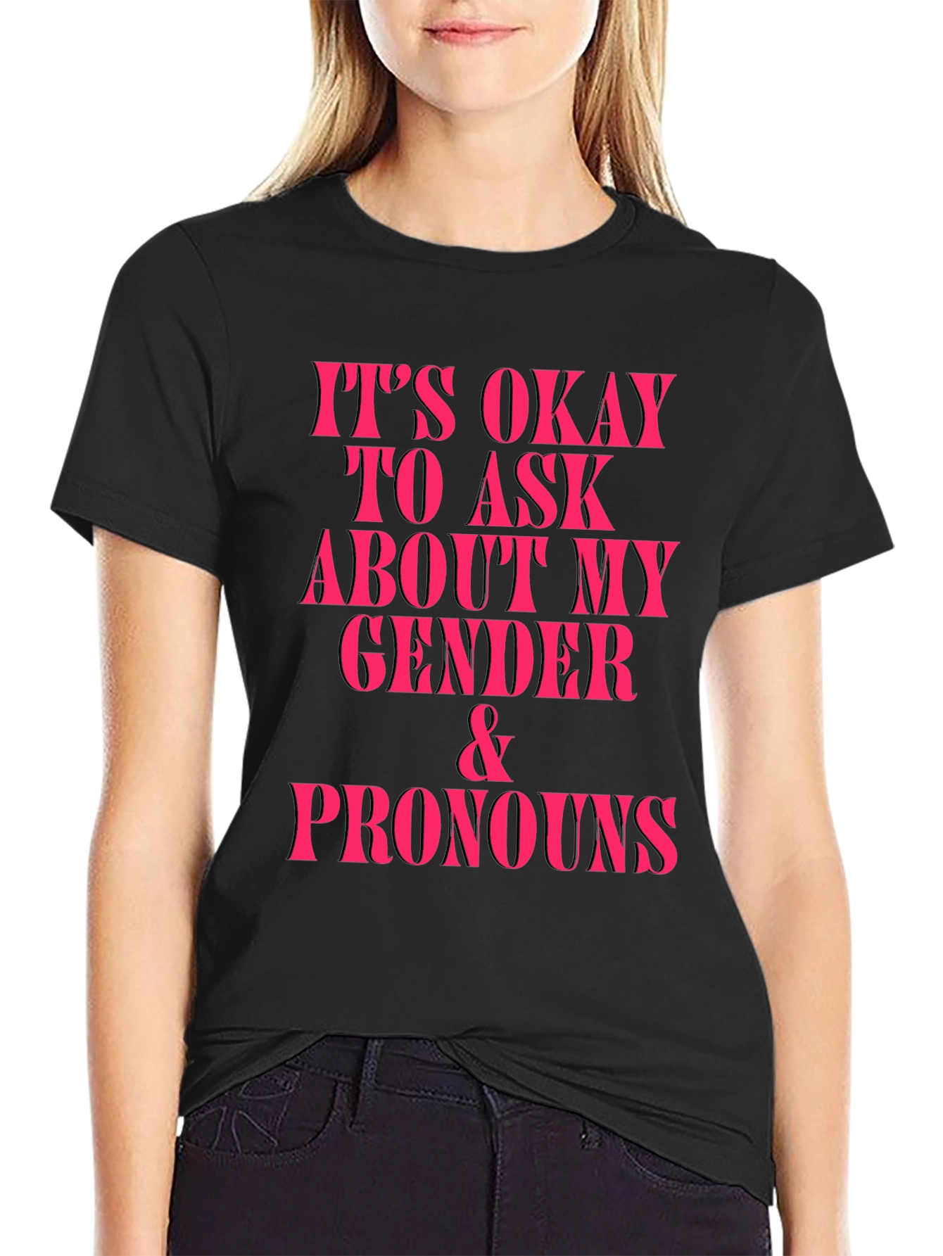 Gender & Pronouns Okay to Ask Graphic Tee