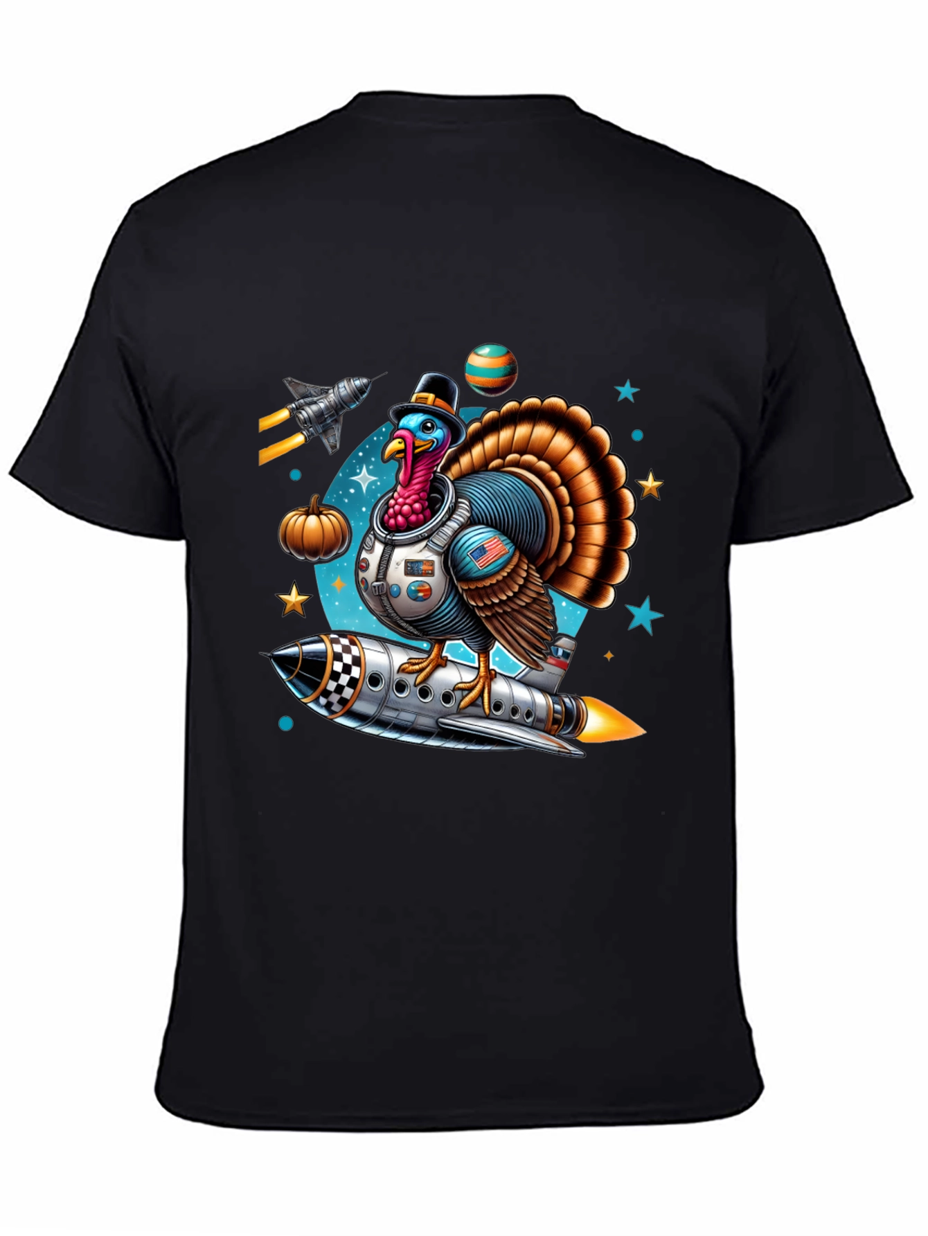 Thanksgiving Turkey Astronaut T-Shirt