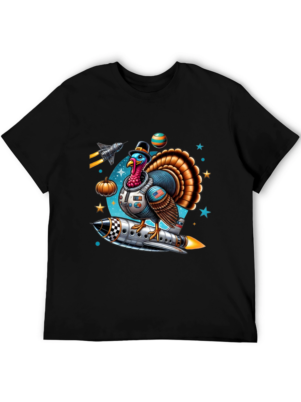 Thanksgiving Turkey Astronaut T-Shirt