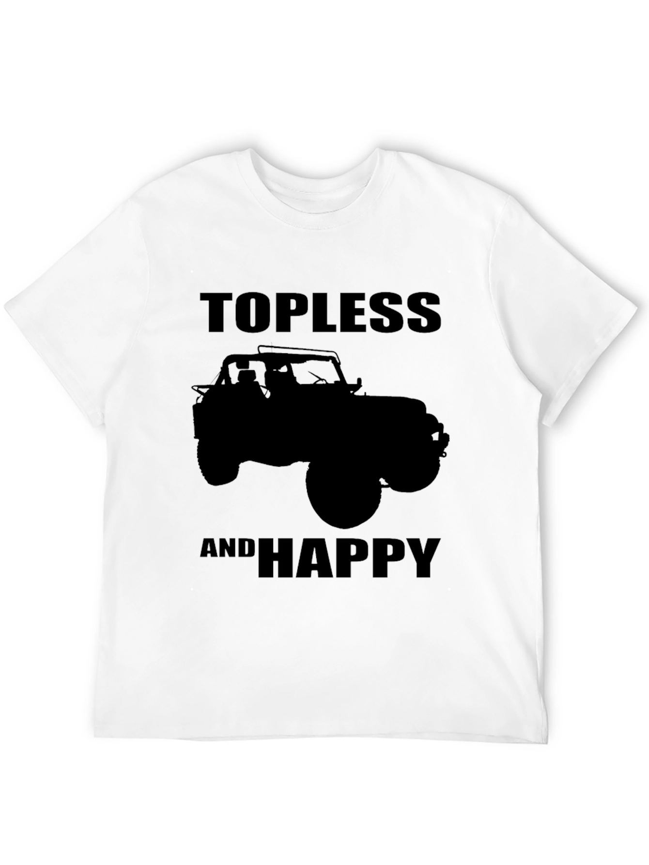 Topless and Happy Jeep T-Shirt