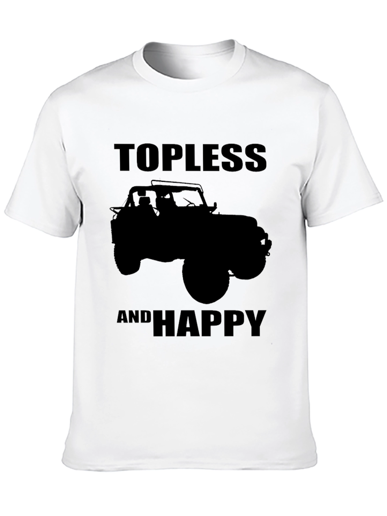 Topless and Happy Jeep T-Shirt
