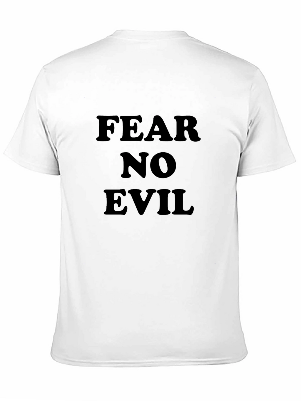 Fear No Evil Black Graphic T-Shirt for Men