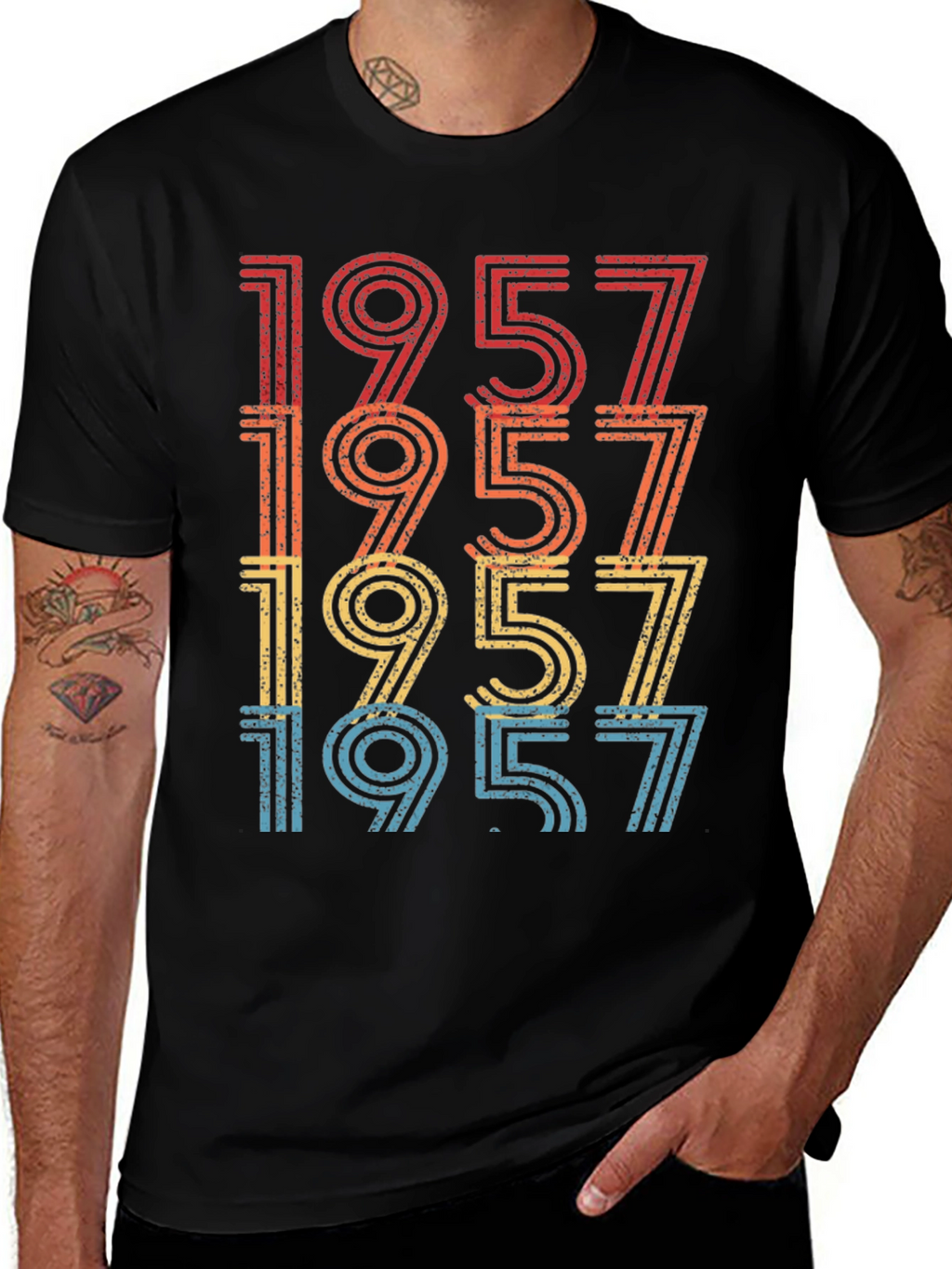 Retro 1957 Birthday Graphic T-Shirt