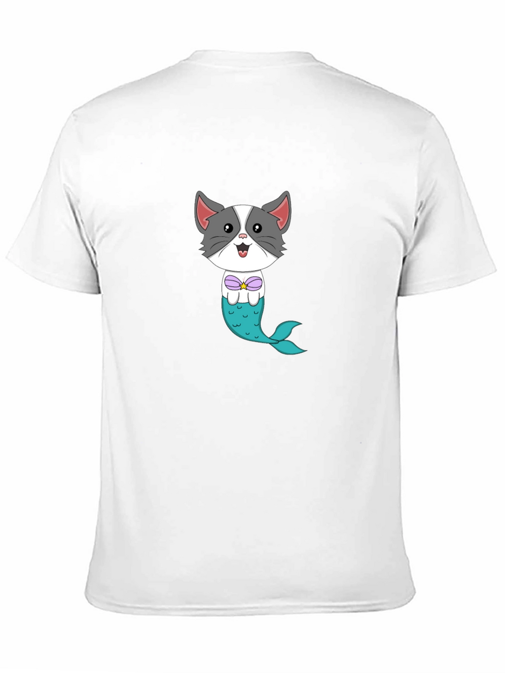 Cat Mermaid Graphic Tee - Fun Novelty Shirt
