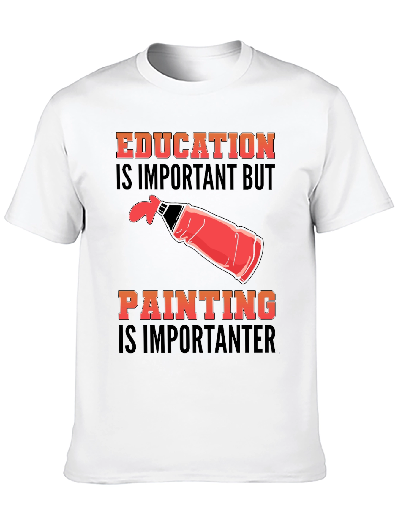 Education Vs Painting Graphic Tee