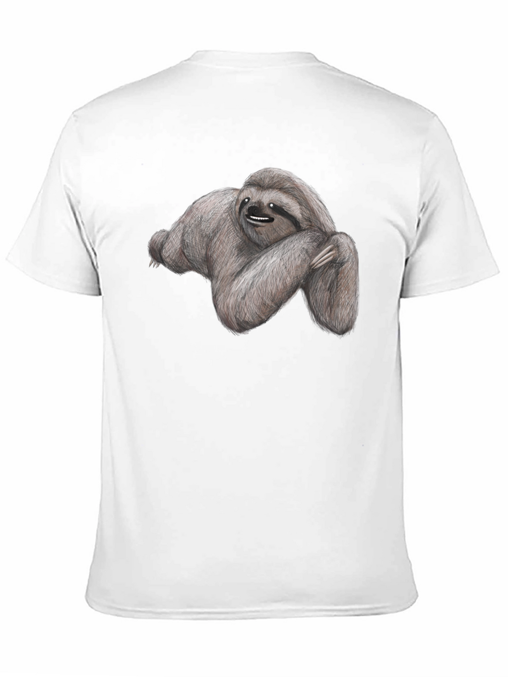 Sloth Graphic Tee - Soft Cotton Black T-Shirt
