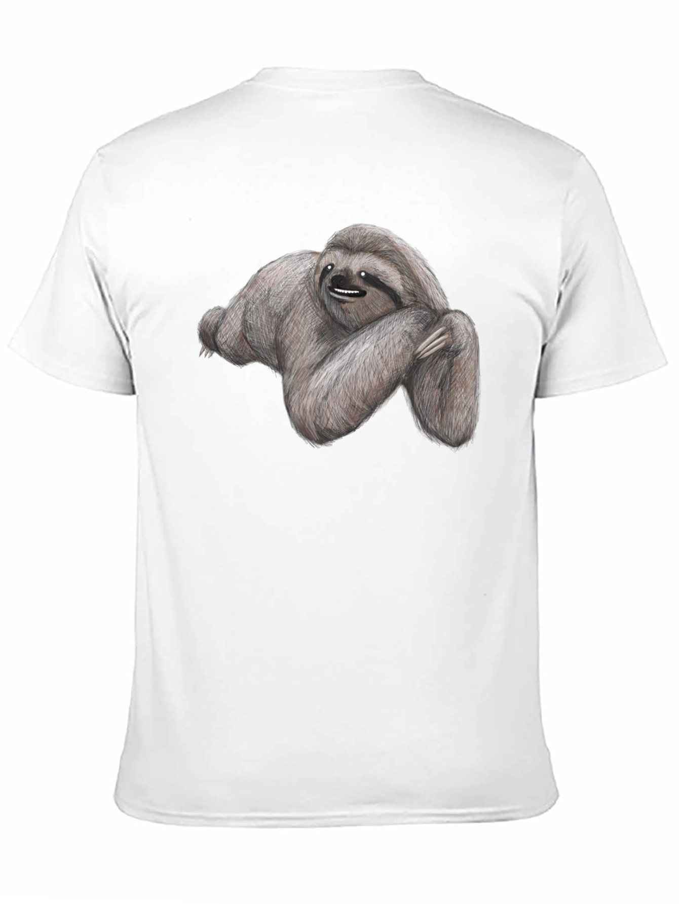 Sloth Graphic Tee - Soft Cotton Black T-Shirt