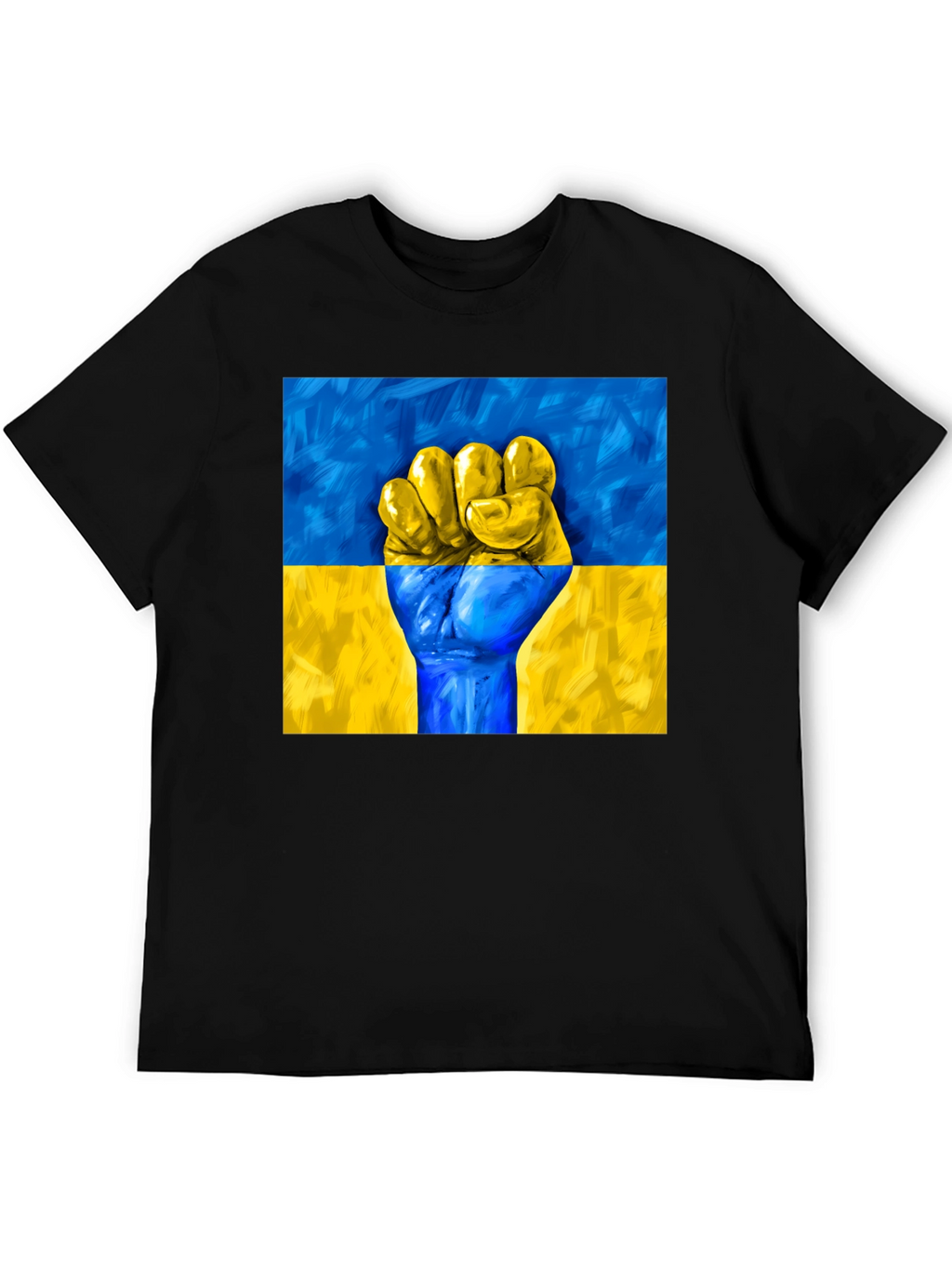 Ukraine Flag Fist T-Shirt - Stand with Ukraine