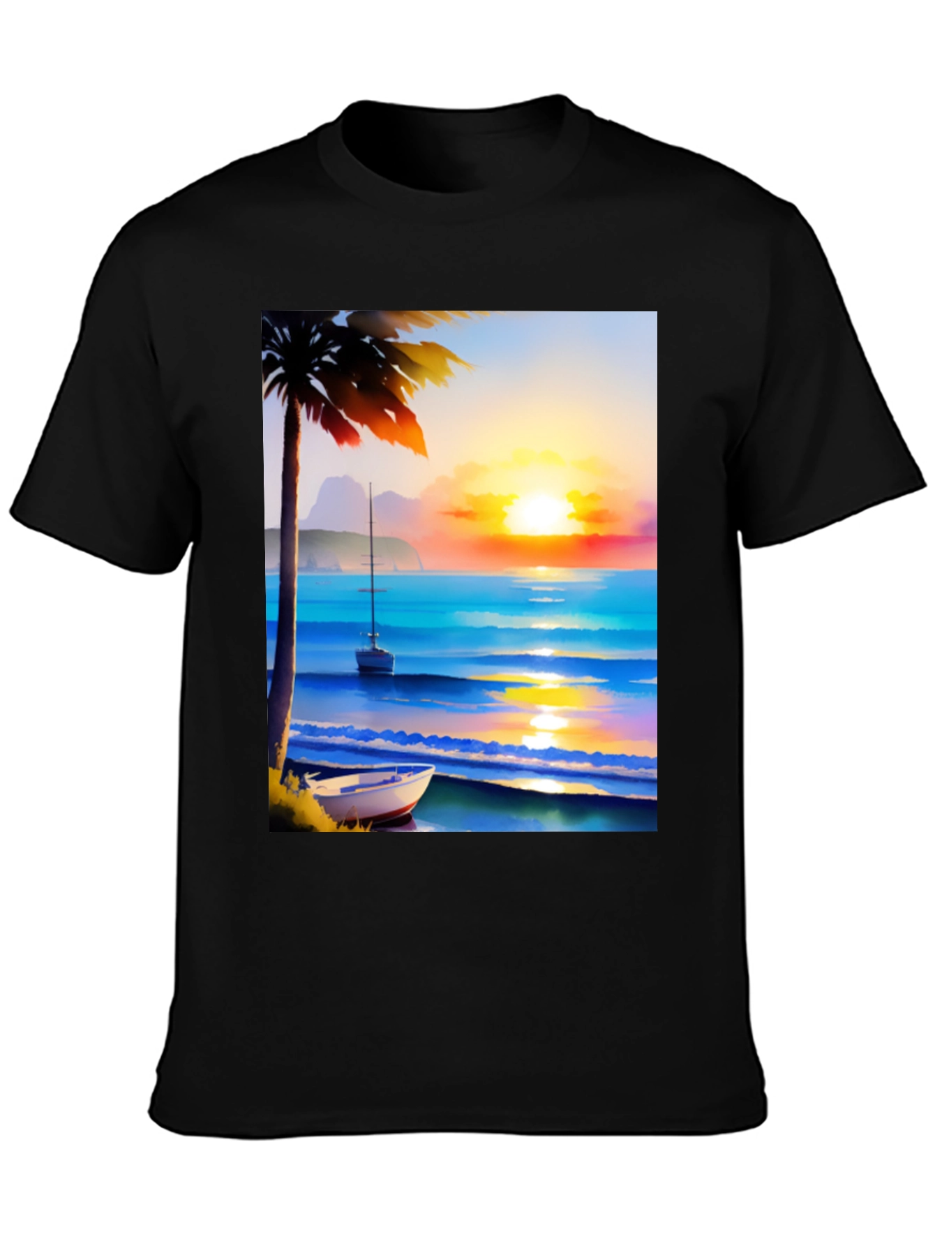 Tropical Sunset Beach T-Shirt