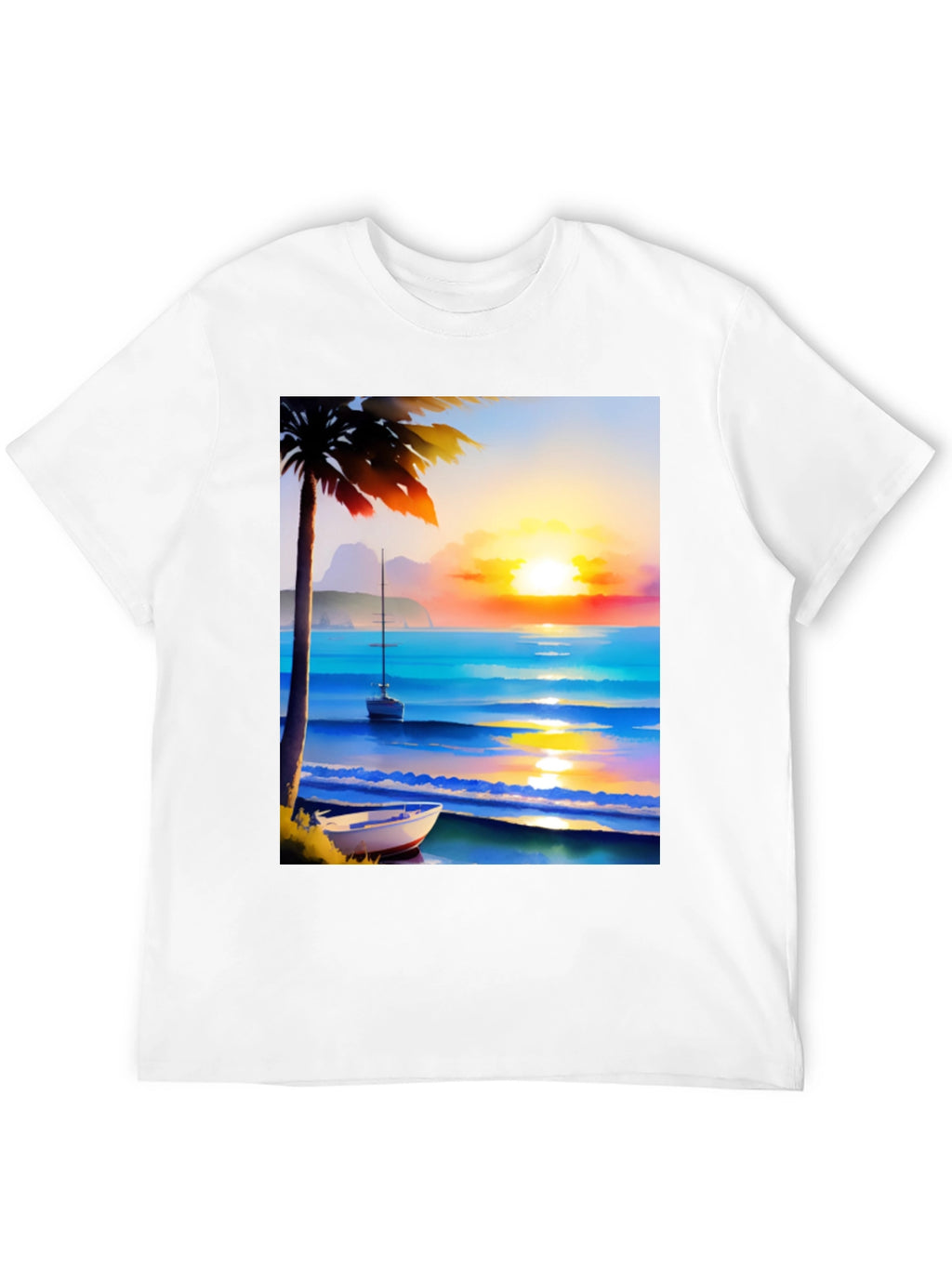 Tropical Sunset Beach T-Shirt