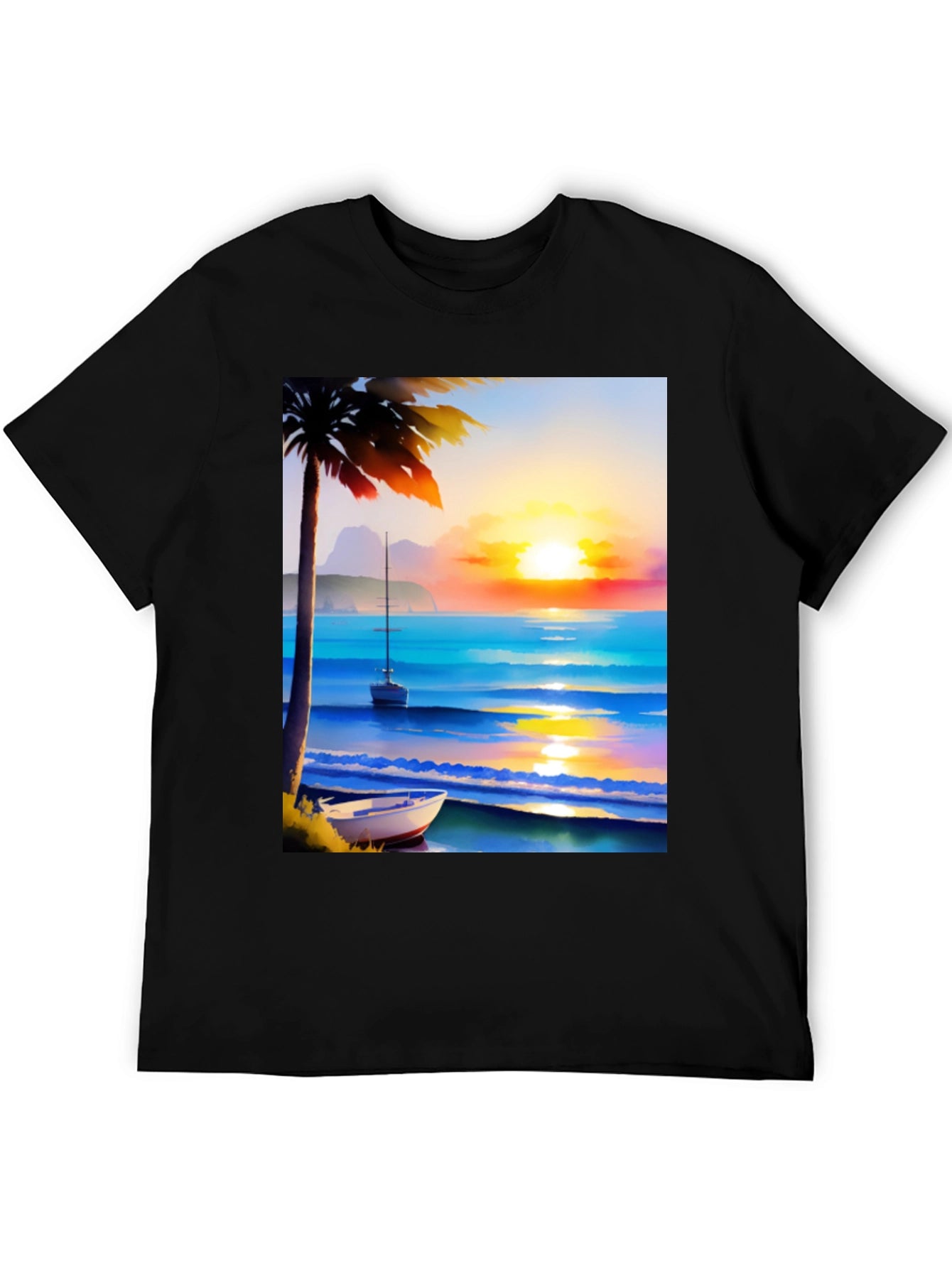 Tropical Sunset Beach T-Shirt