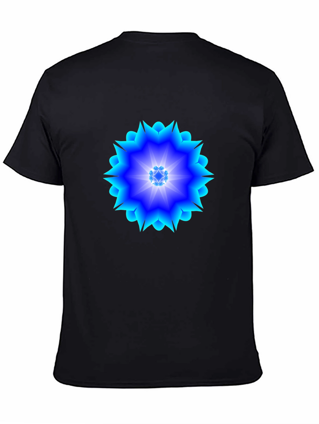 Geometric Blue Burst T-Shirt