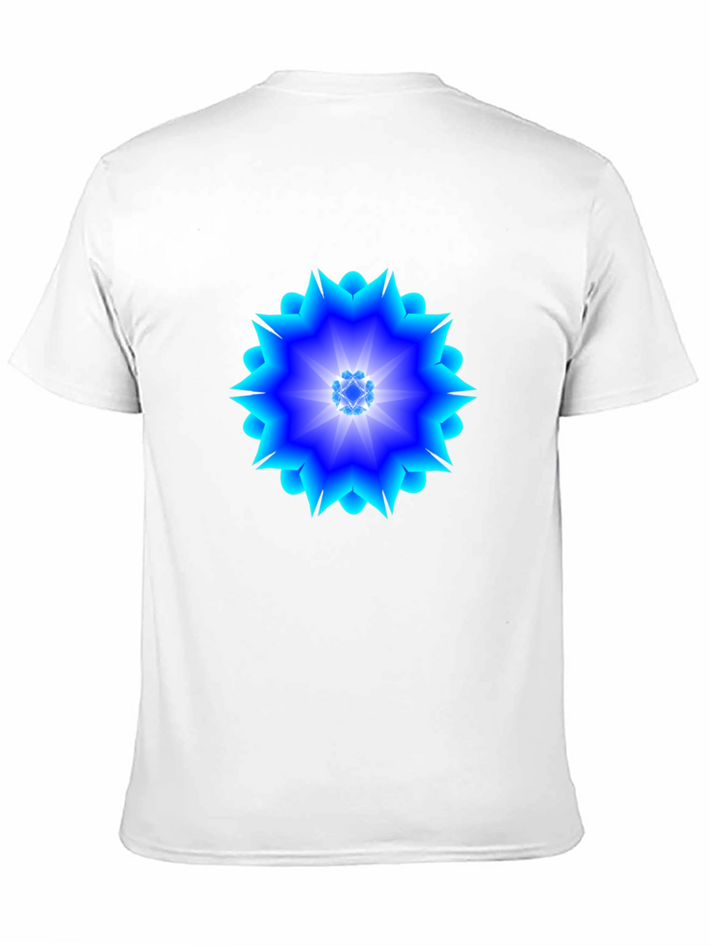Geometric Blue Burst T-Shirt