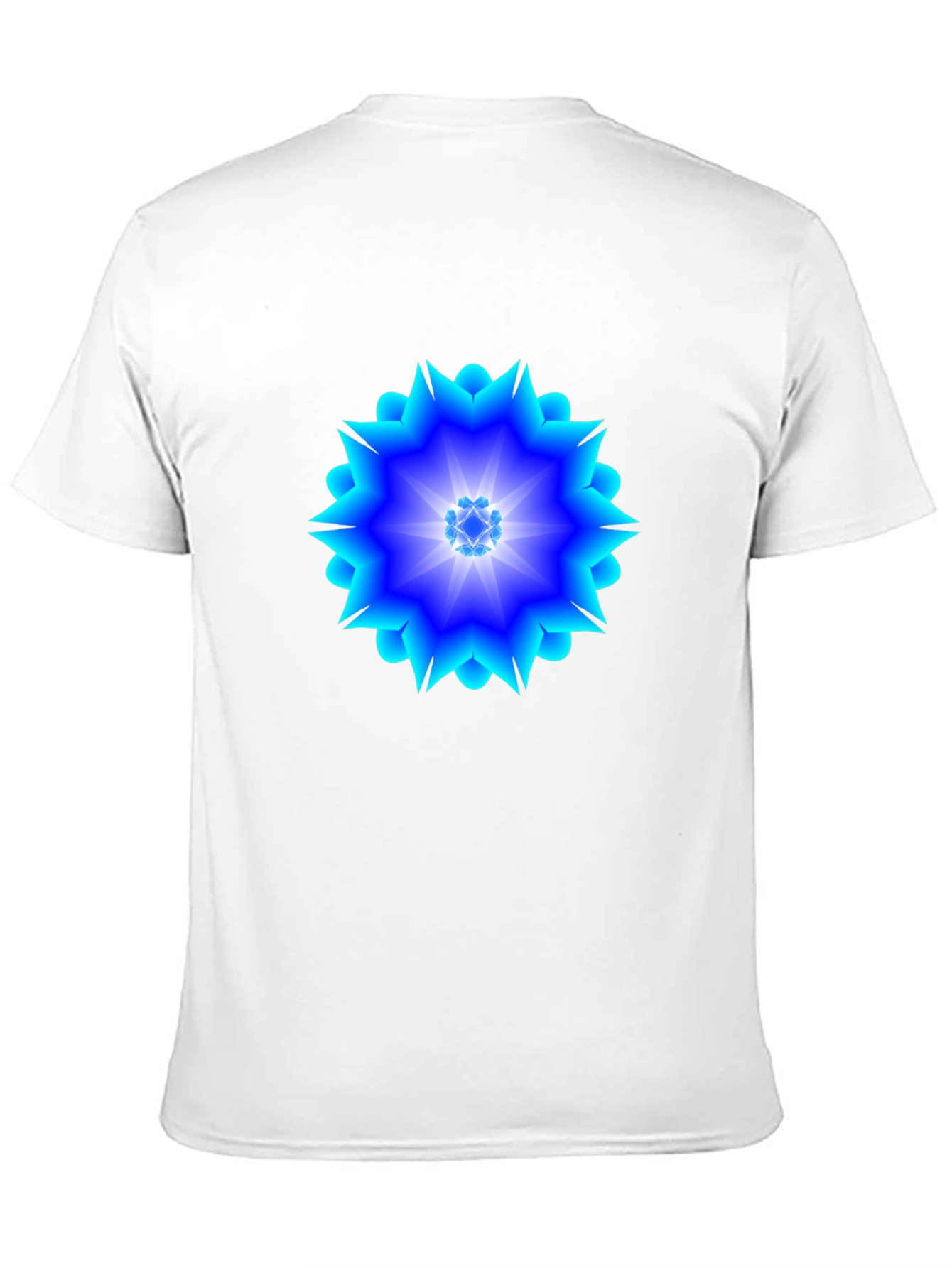 Geometric Blue Burst T-Shirt
