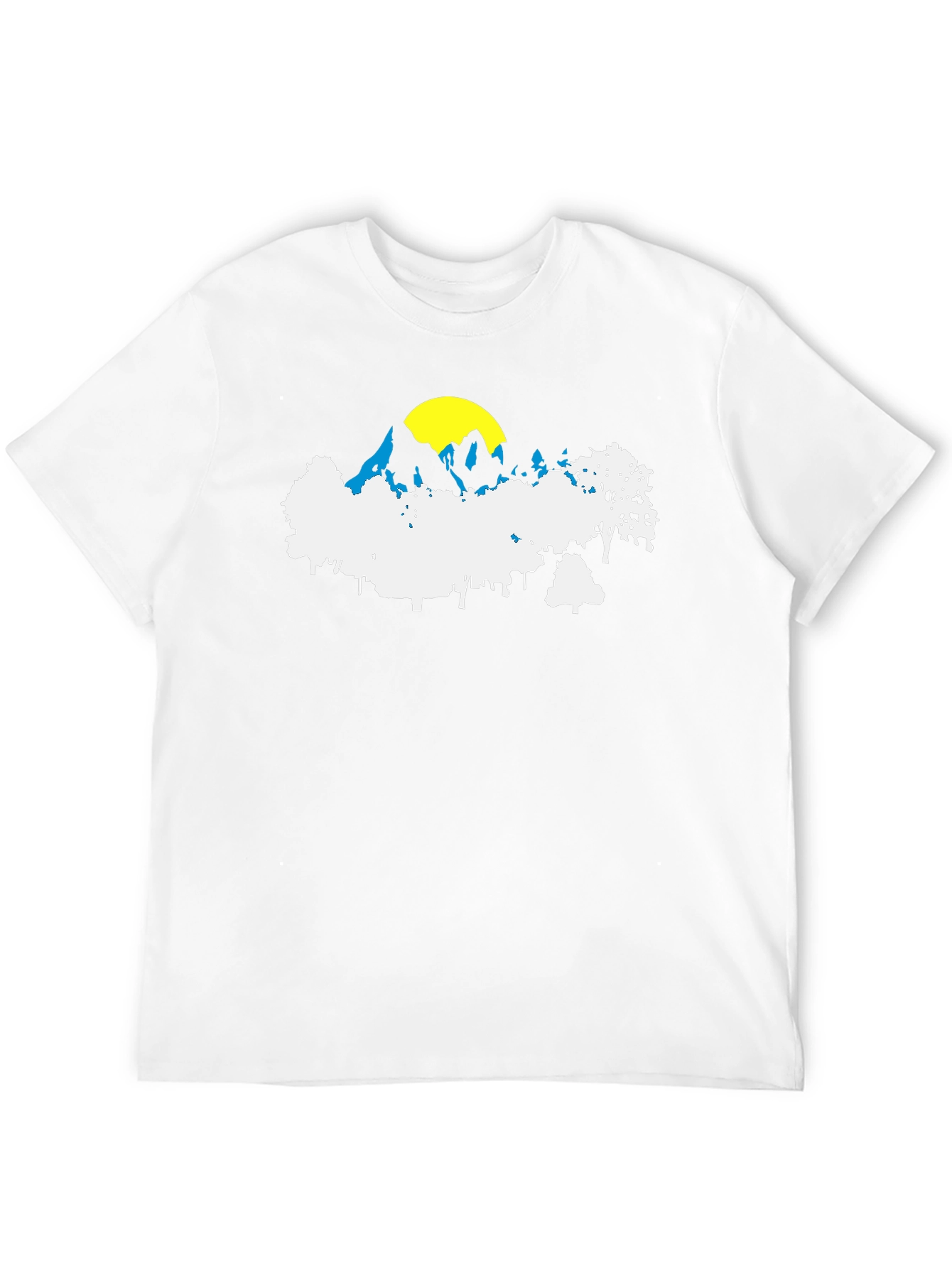 Mountainscape Graphic T-Shirt - Black