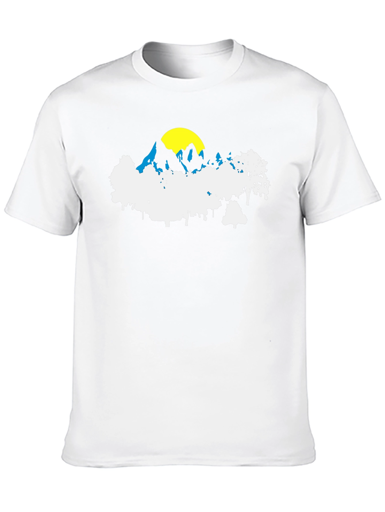 Mountainscape Graphic T-Shirt - Black