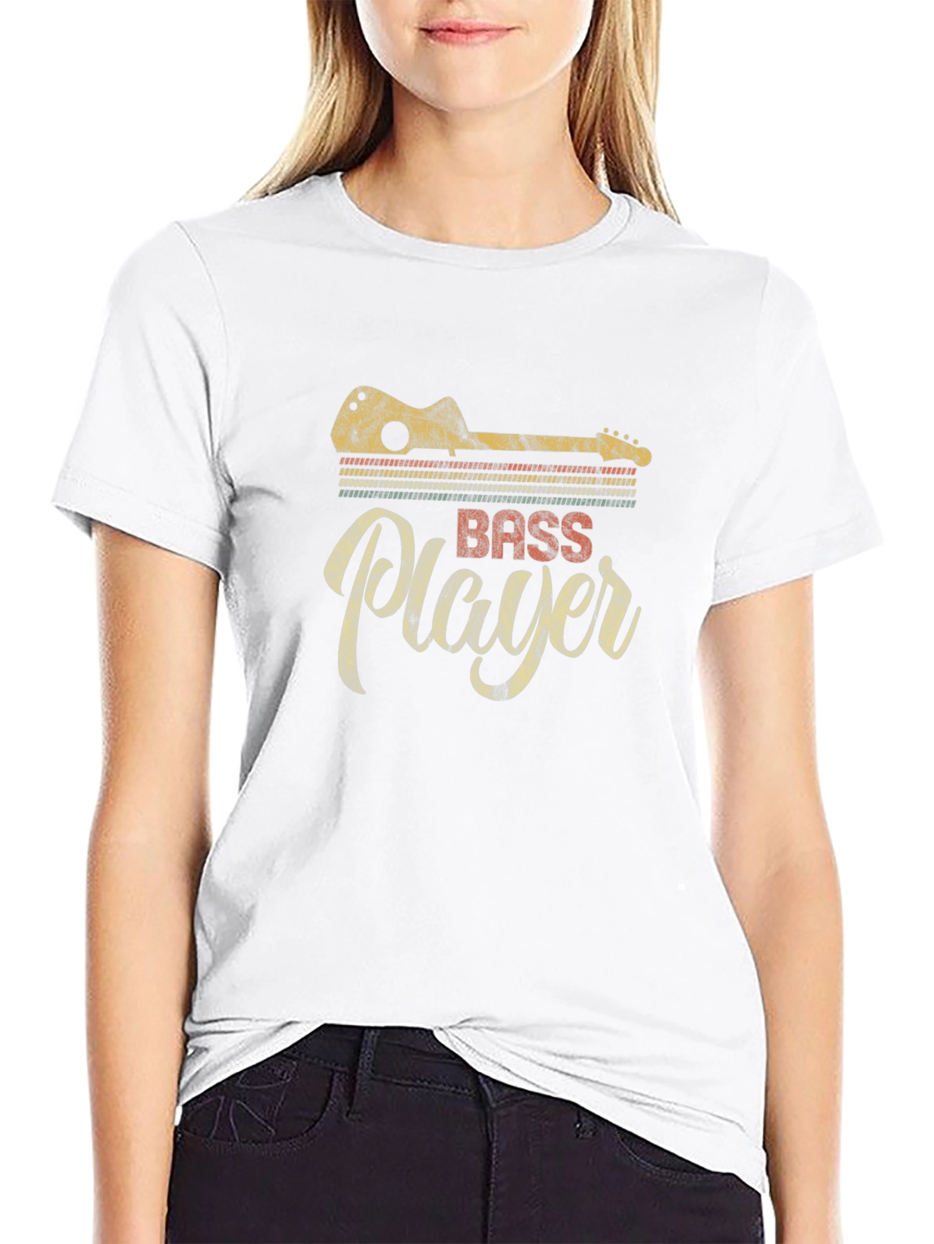 Vintage Bass Player T-Shirt - Musician Tee