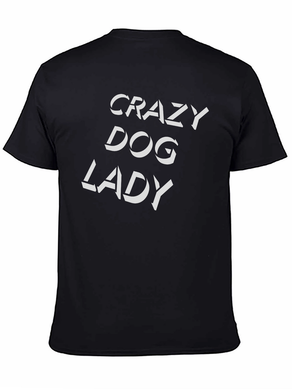 Crazy Dog Lady Black T-Shirt