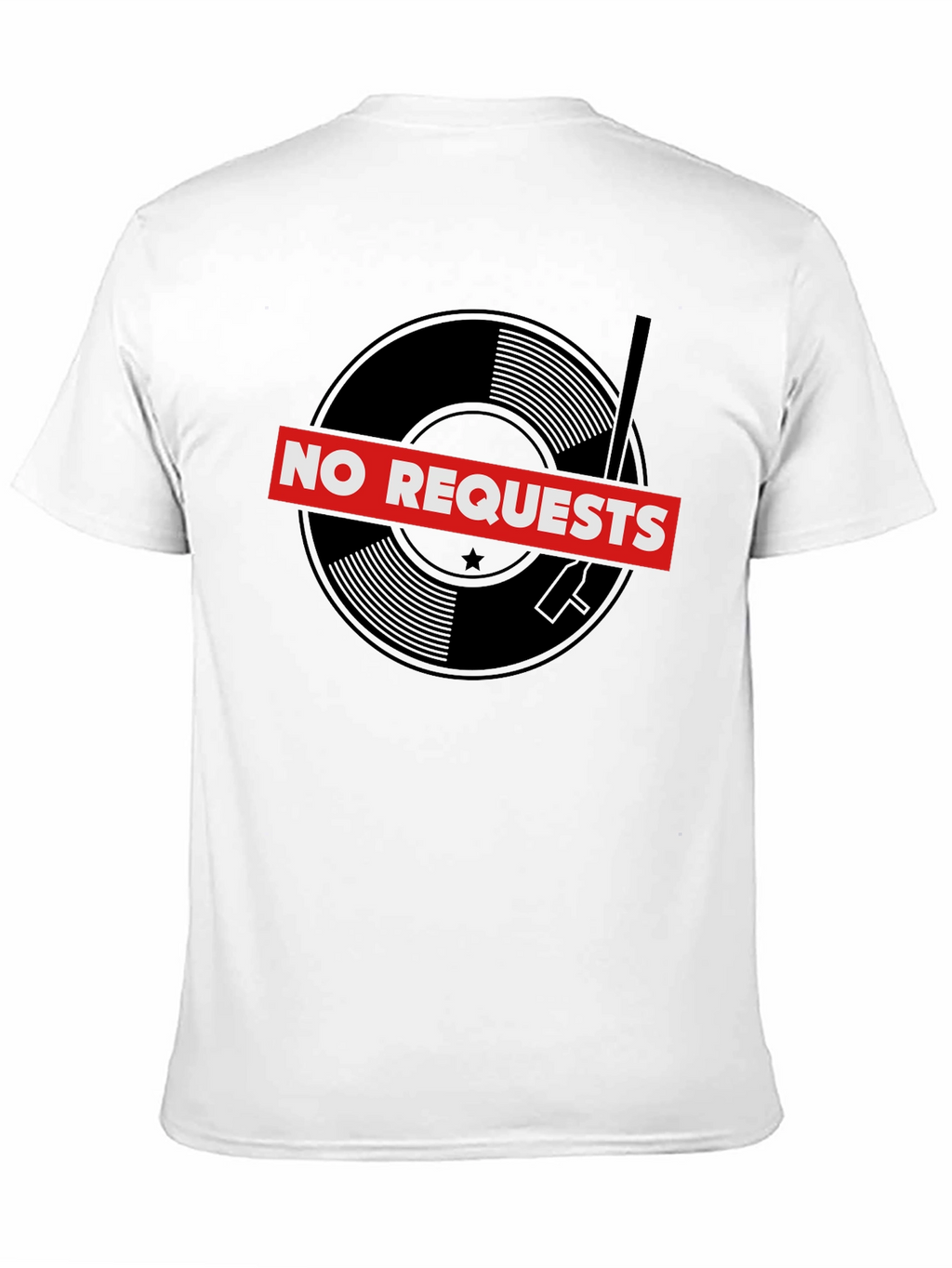 No Requests Vinyl Record Graphic T-Shirt