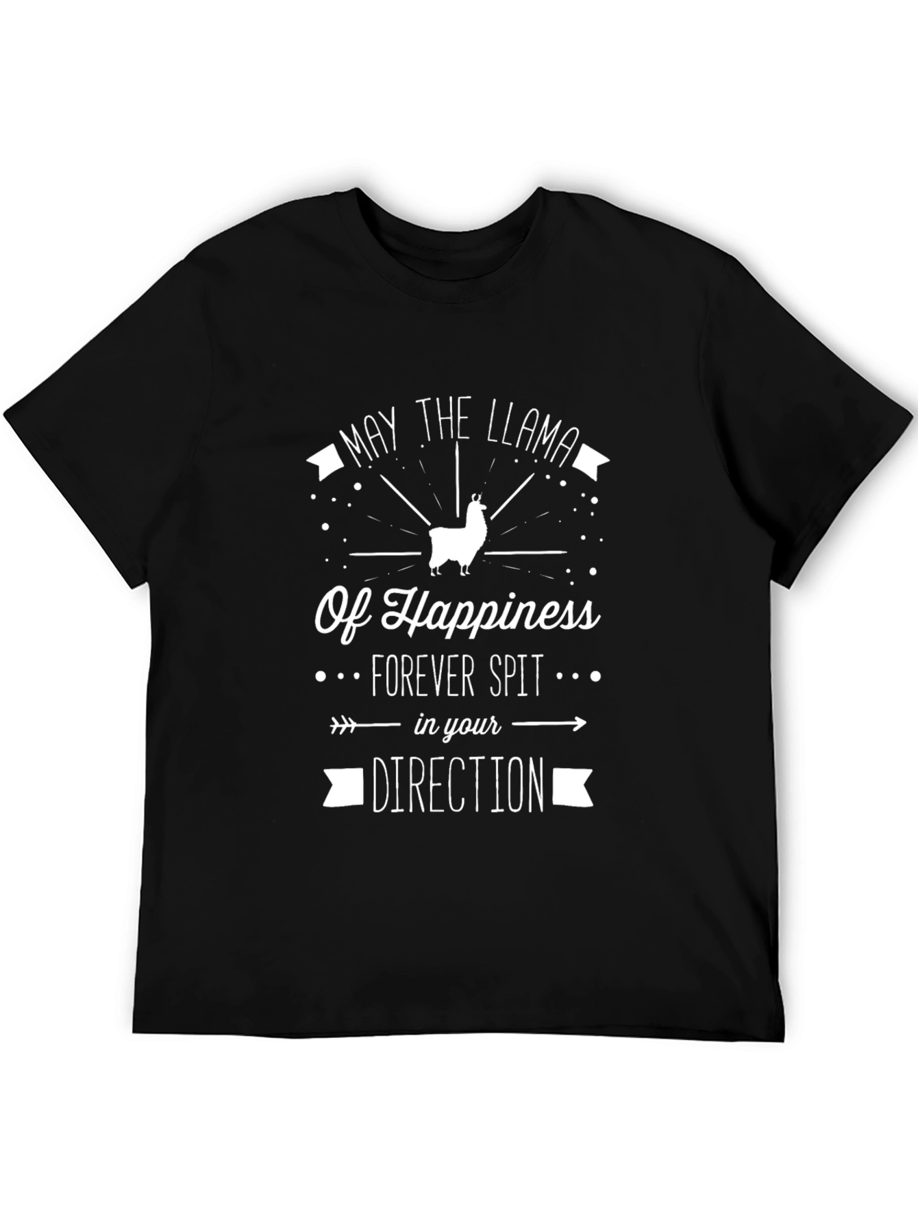 Llama Happiness T-Shirt - Funny Graphic Tee