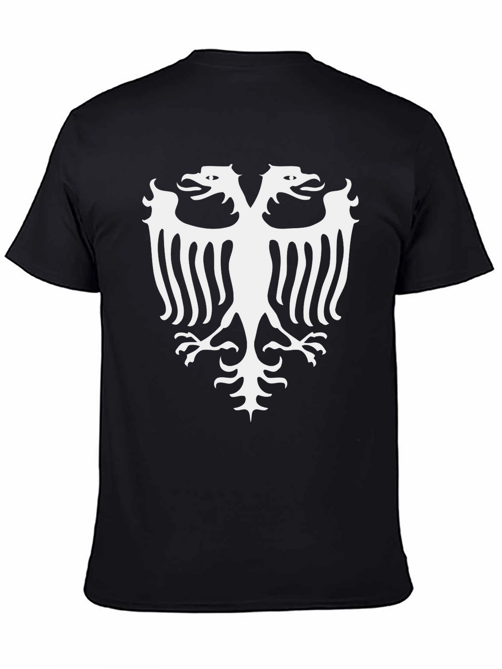 Double Headed Eagle Graphic Tee - Black