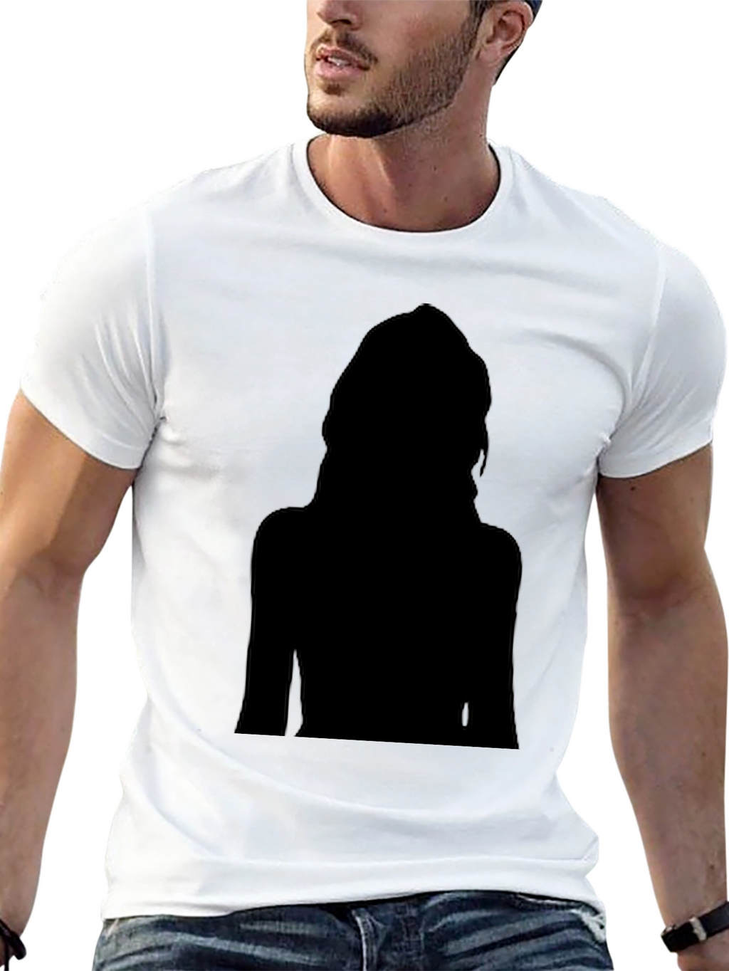 Silhouette Graphic Black T-Shirt