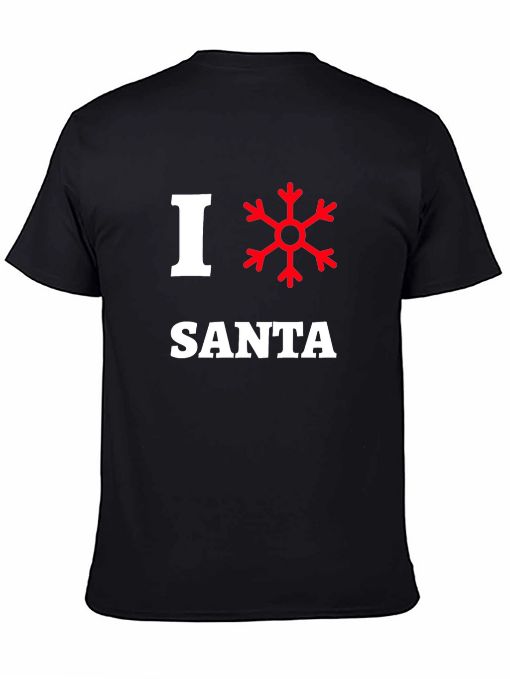 I Love Santa Snowflake Christmas Holiday T-Shirt