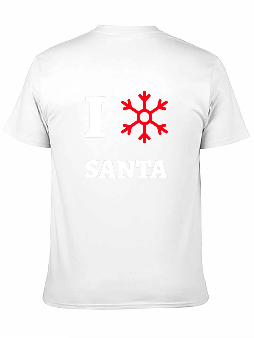 I Love Santa Snowflake Christmas Holiday T-Shirt