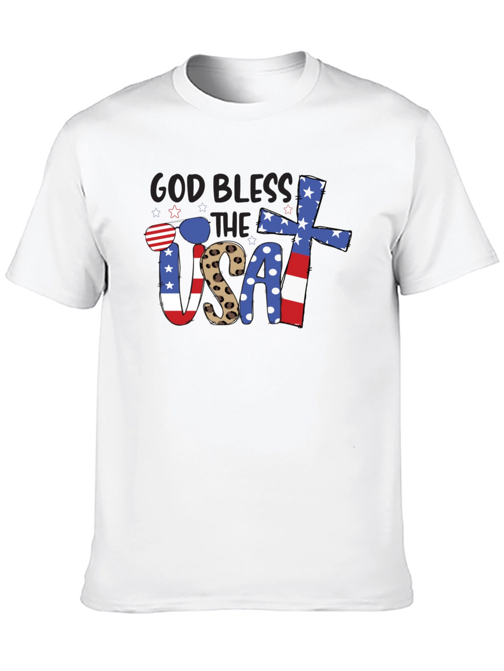 God Bless USA Patriotic T-Shirt