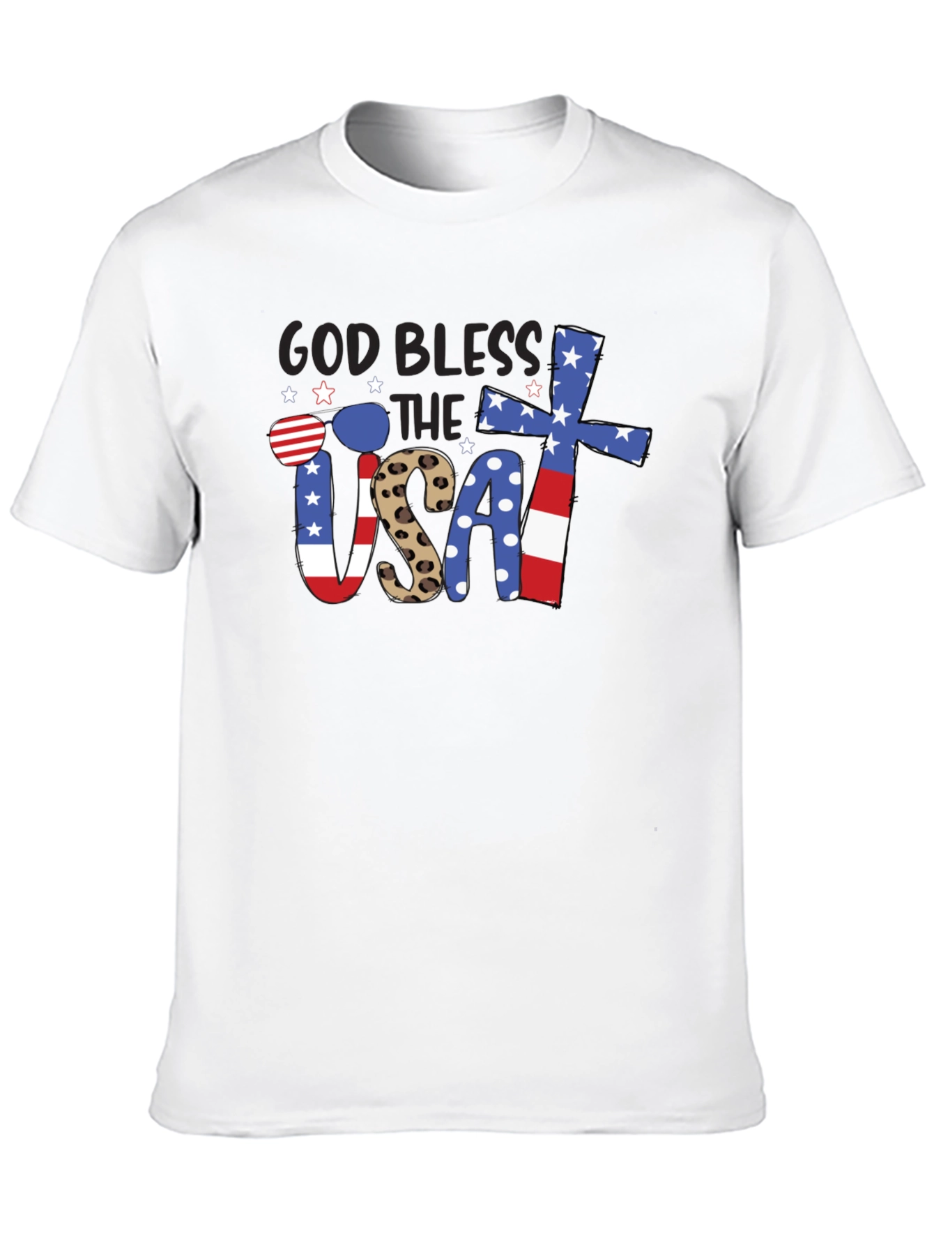 God Bless USA Patriotic T-Shirt