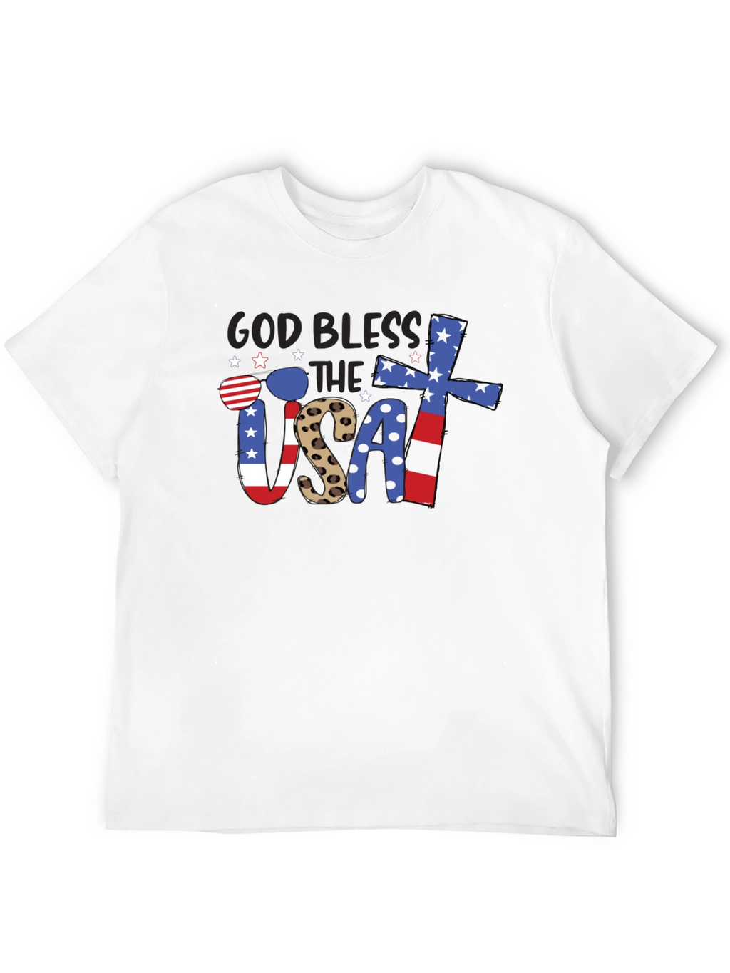 God Bless USA Patriotic T-Shirt