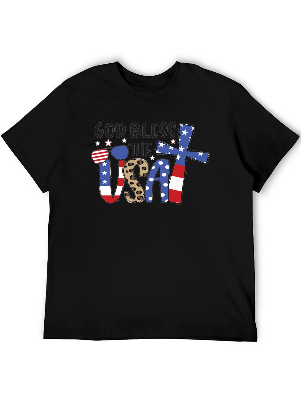 God Bless USA Patriotic T-Shirt