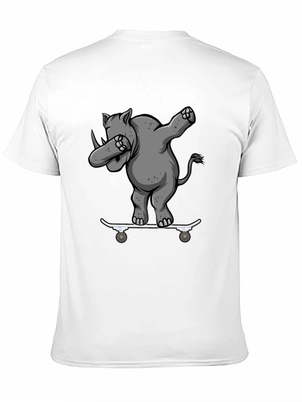 Rhino Skater Dab T-Shirt - Cool Animal Tee