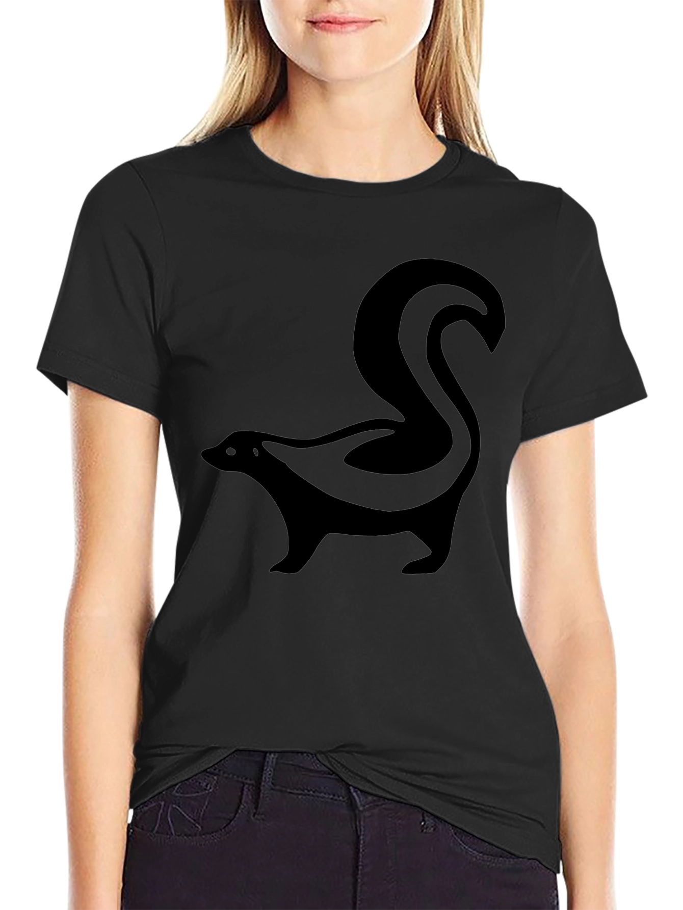 Skunk Graphic T-Shirt - Mens Black Tee