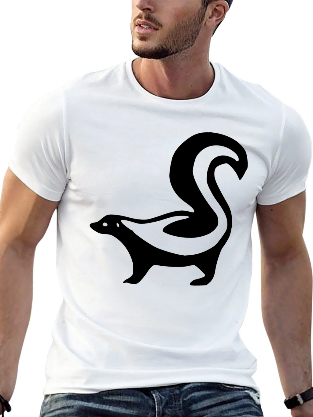 Skunk Graphic T-Shirt - Mens Black Tee