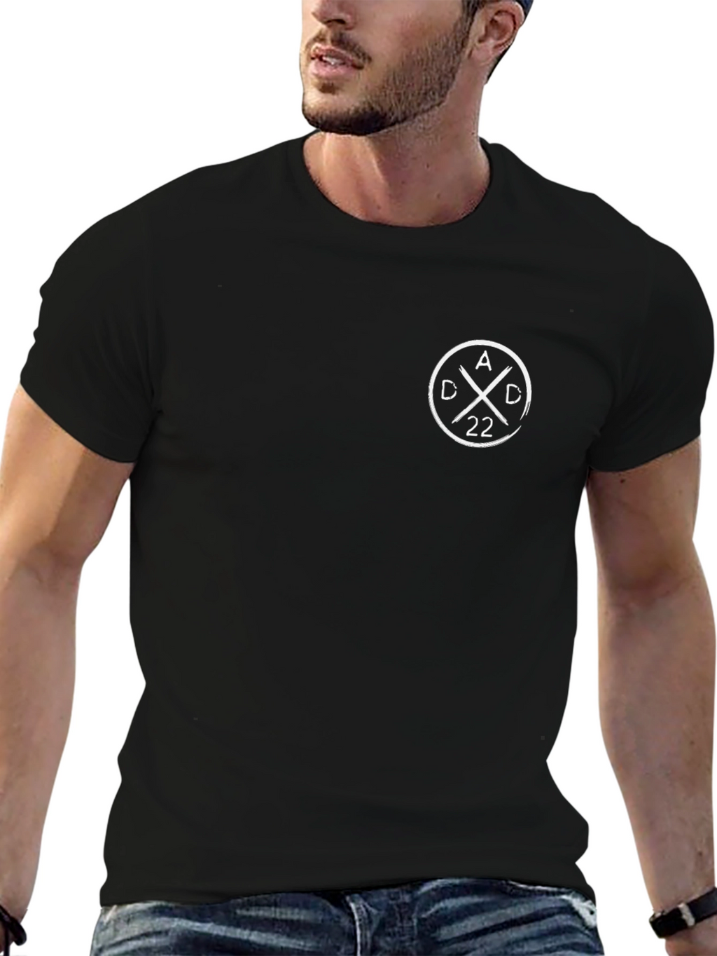 Trendy Black Graphic Tee