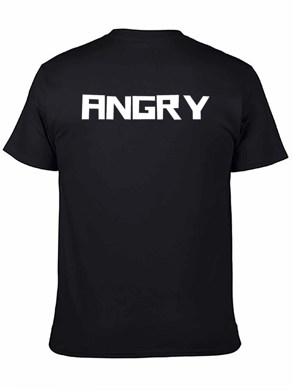 Angry Graphic Tee - Bold Black T-Shirt