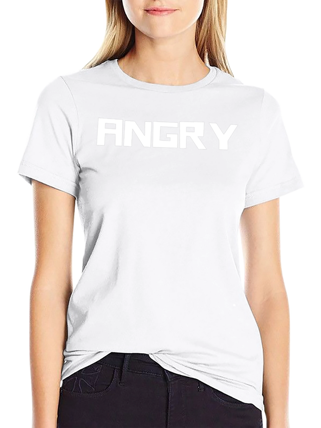 Angry Graphic Tee - Bold Black T-Shirt