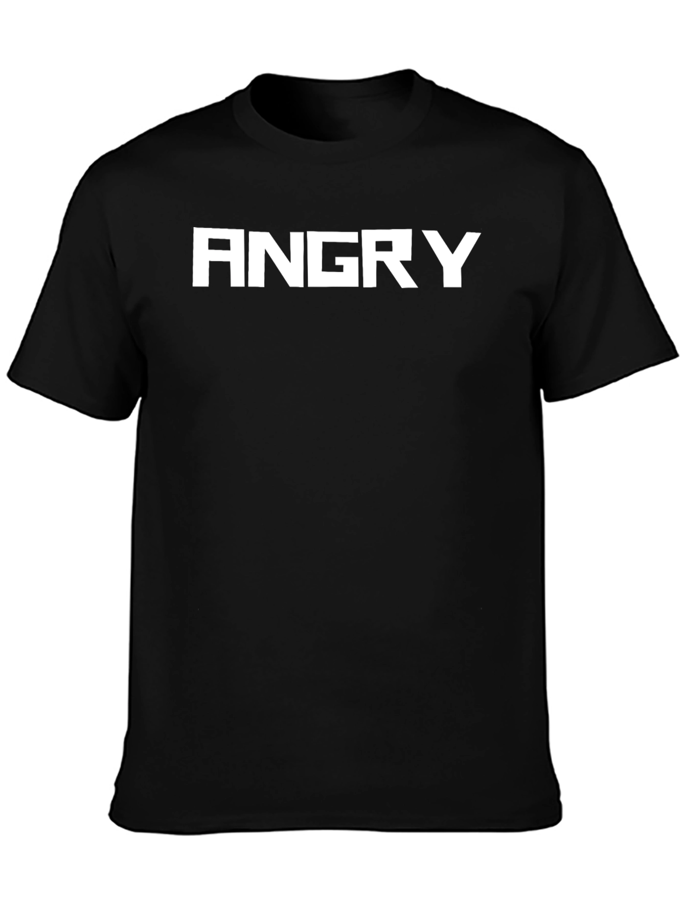 Angry Graphic Tee - Bold Black T-Shirt
