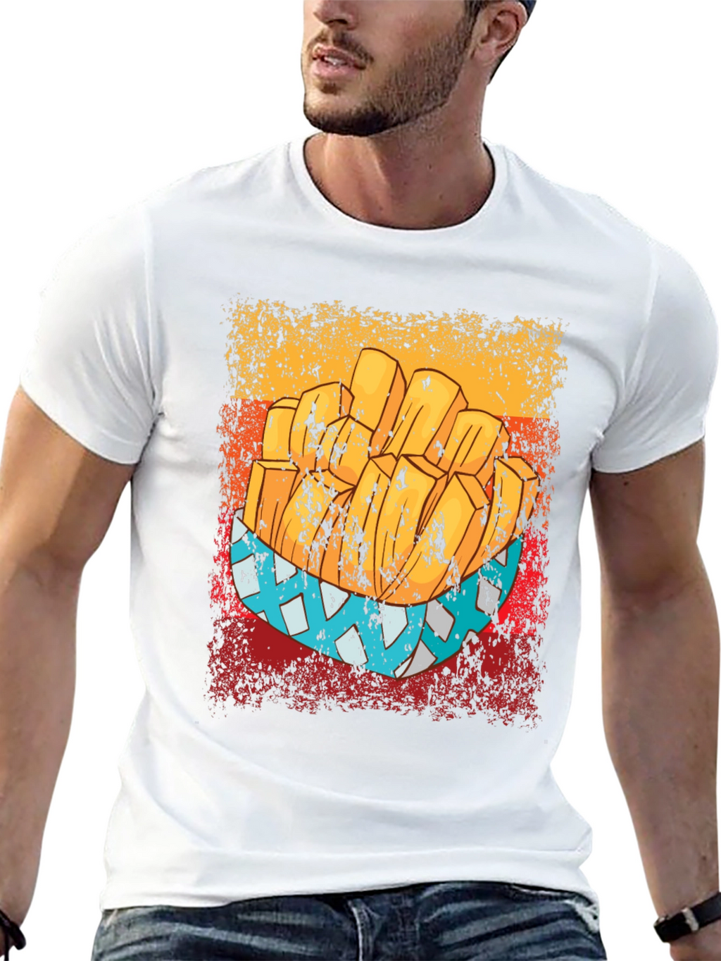 Retro French Fries Graphic Tee